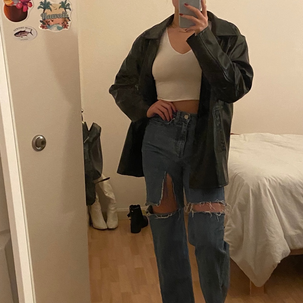 cropped white top
